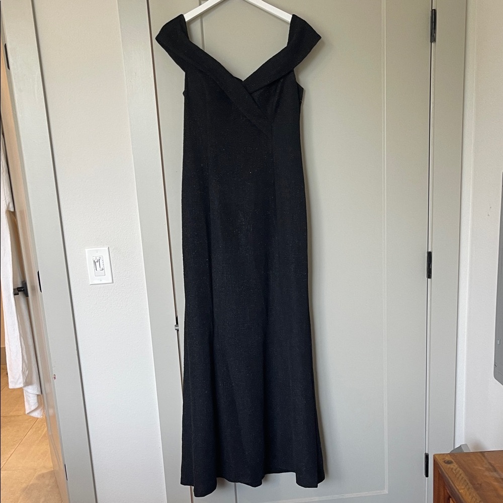 Eliza J Elegant Black Strapless Dress
